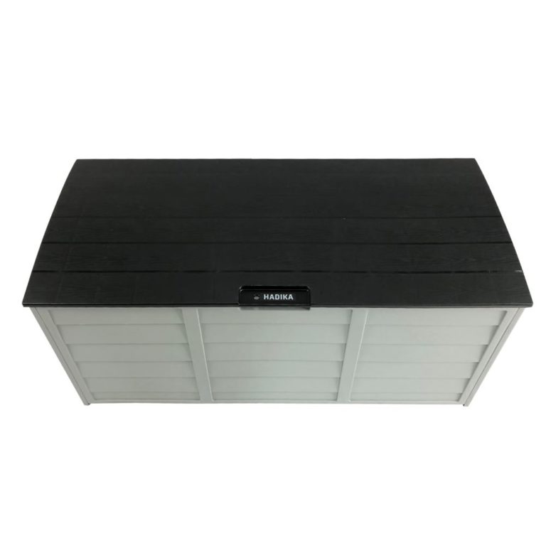 Black Outdoor Storage Box 290l Large Capacity Waterproof And Lockable Outdoor Storage Boxes 4205