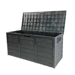 Grey Outdoor Storage Box 290L Large Capacity Waterproof Lockable   1 300x300 