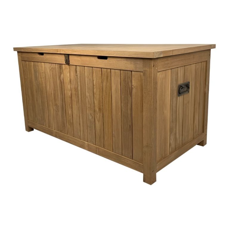 Solid Teak Outdoor Storage Box Premium Quality - 620 Litre - Outdoor ...