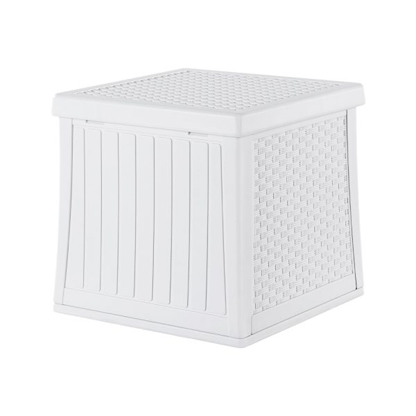 65L White Small Outdoor Storage Box