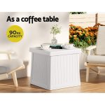 65L White Small Outdoor Storage Box