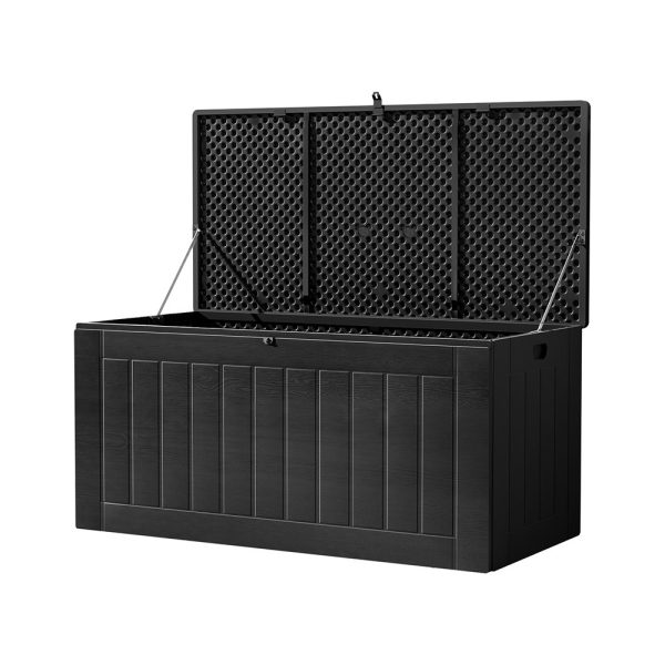 830L Mega outdoor storage box in black